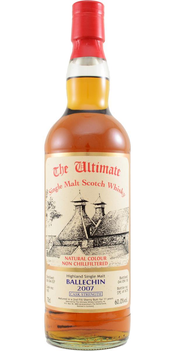 Ballechin 2007 vW  The Ultimate - Cask Strength