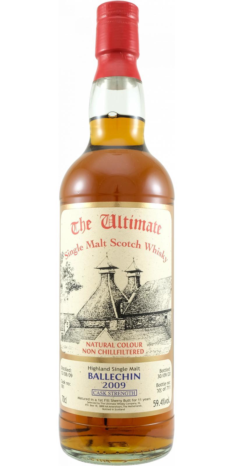 Ballechin 2009 vW  The Ultimate - Cask Strength