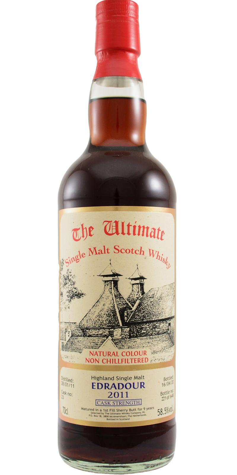 Edradour 2011 vW  The Ultimate - Cask Strength