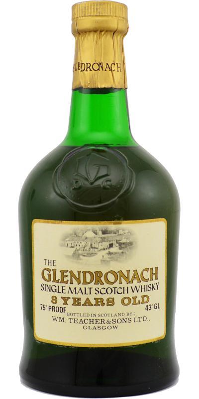 Glendronach 08-year-old  Dumpy Green Bottle, Teacher's