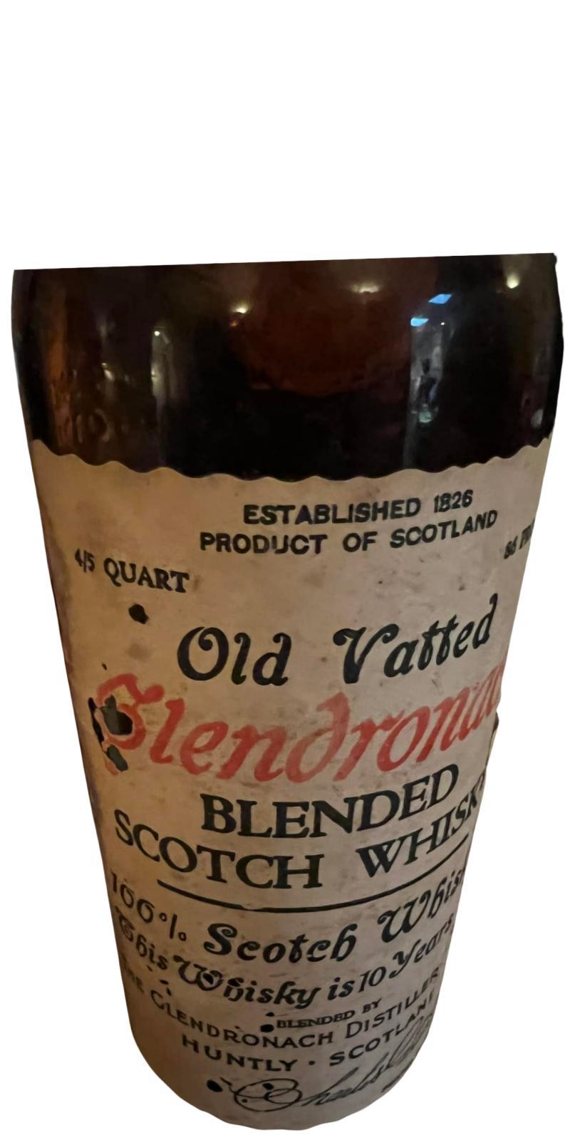 Glendronach 10-year-old  Old Vatted