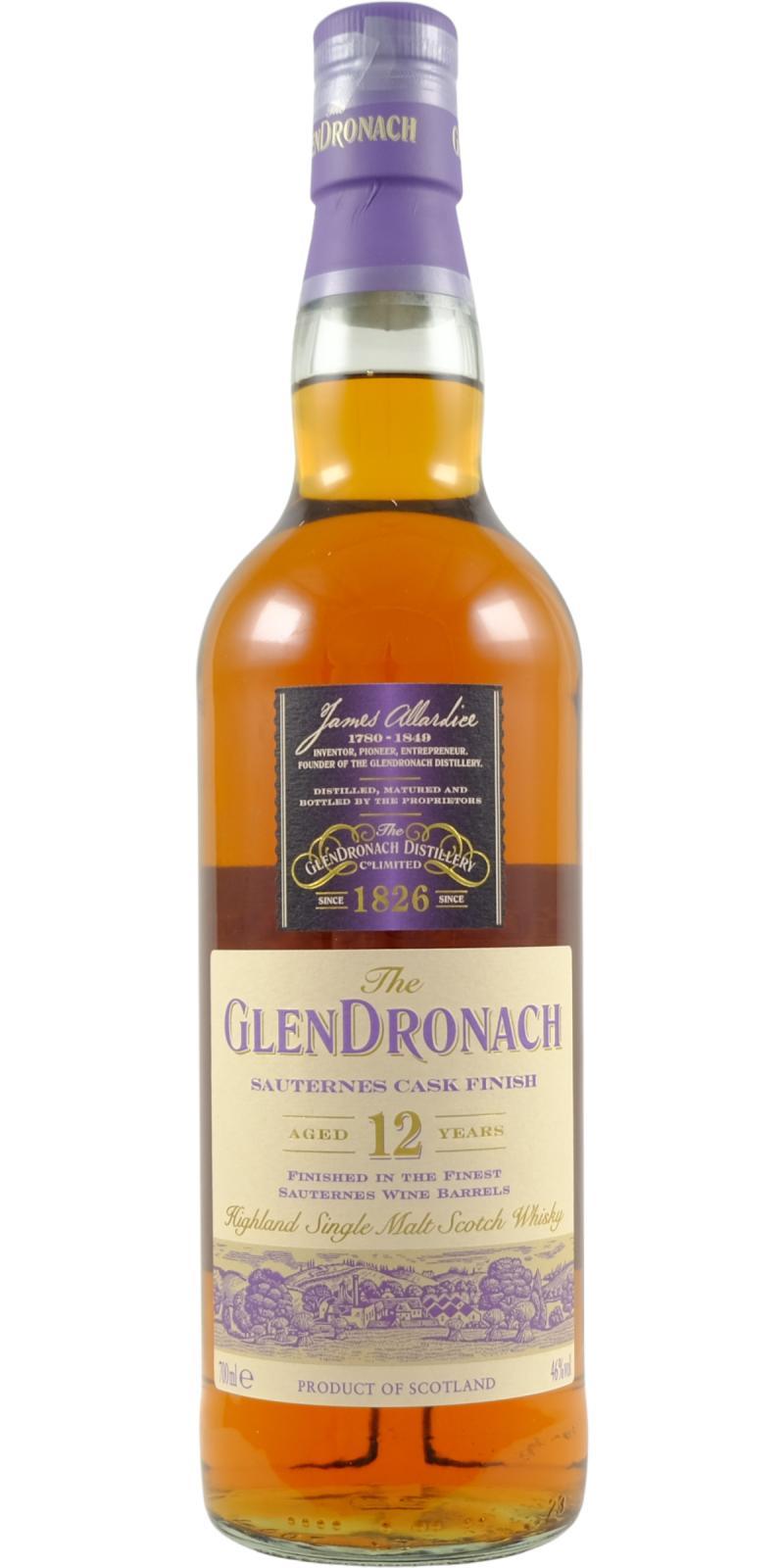 Glendronach 12-year-old  Sauternes Cask Finish