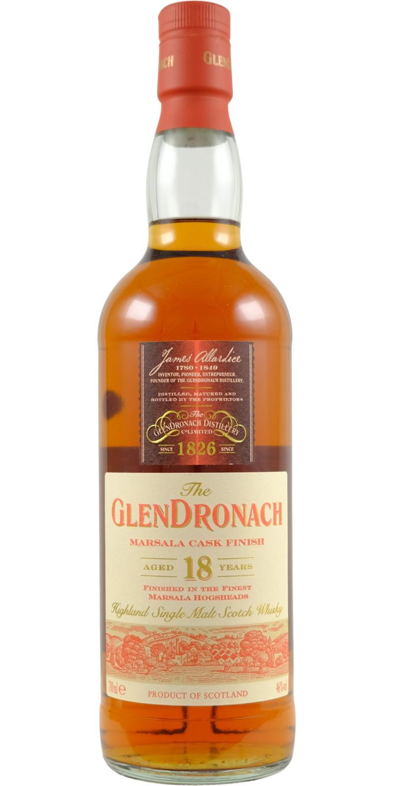 Glendronach 18-year-old  Marsala Cask Finish