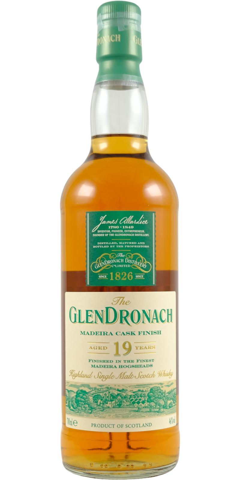 Glendronach 19-year-old  Madeira Cask Finish