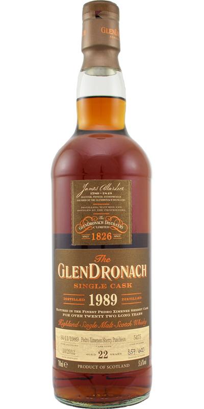 Glendronach 1989  Single Cask - Batch 7