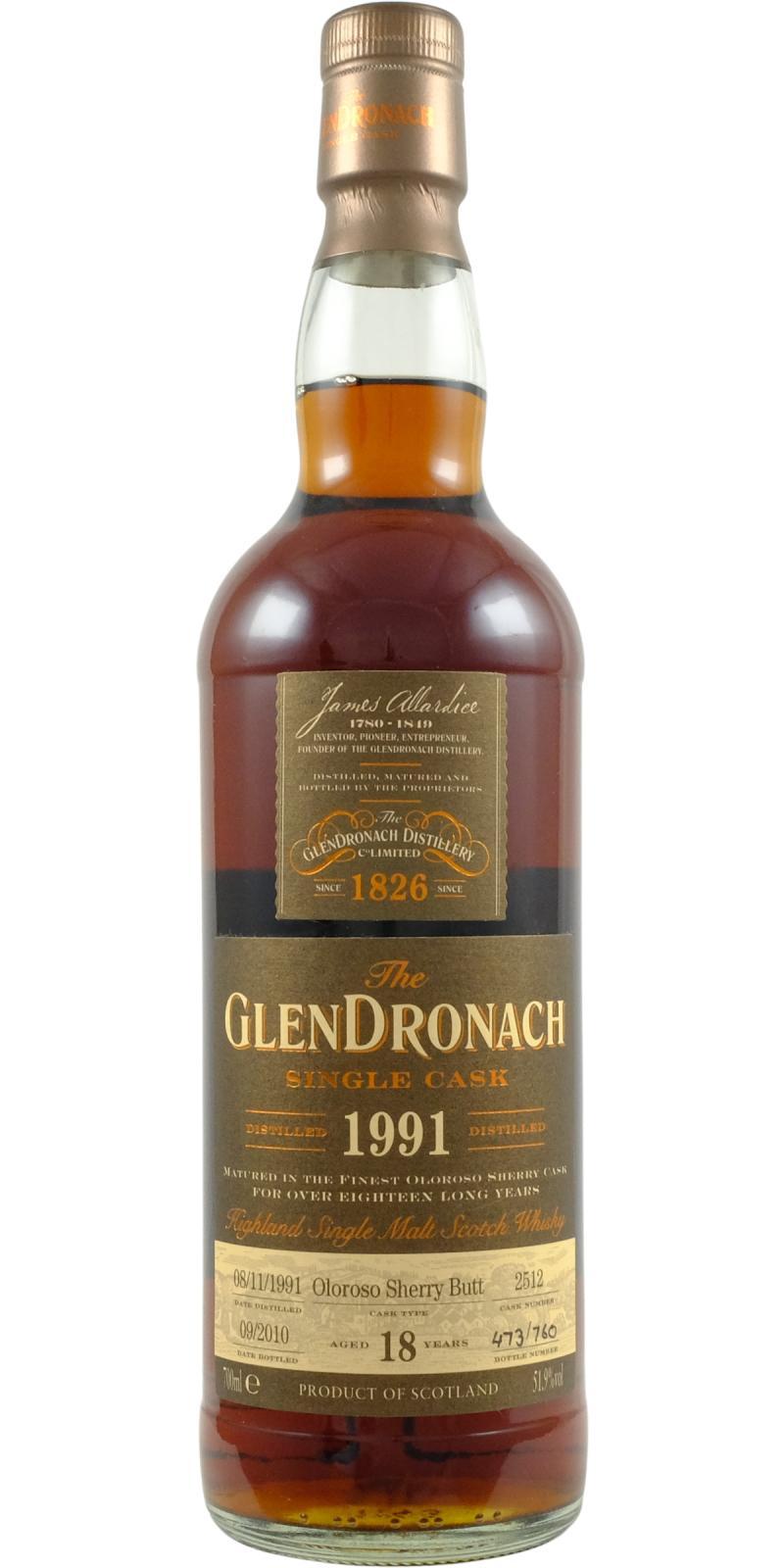 Glendronach 1991  Single Cask - Batch 3