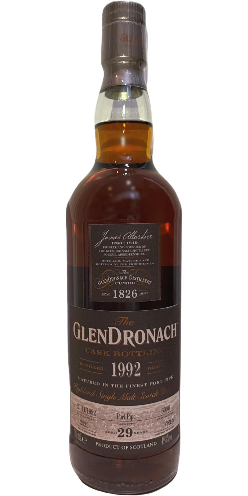 Glendronach 1992  Cask Bottling