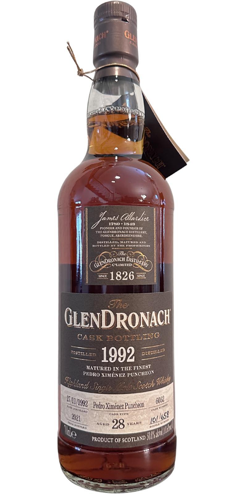 Glendronach 1992  Cask Bottling - Batch 19