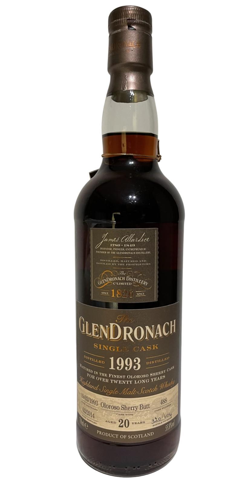 Glendronach 1993  Single Cask