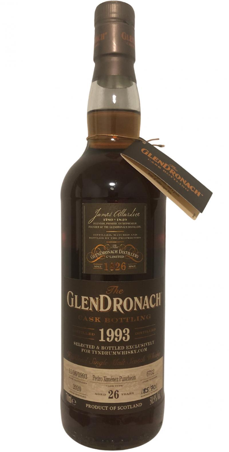 Glendronach 1993  Cask Bottling