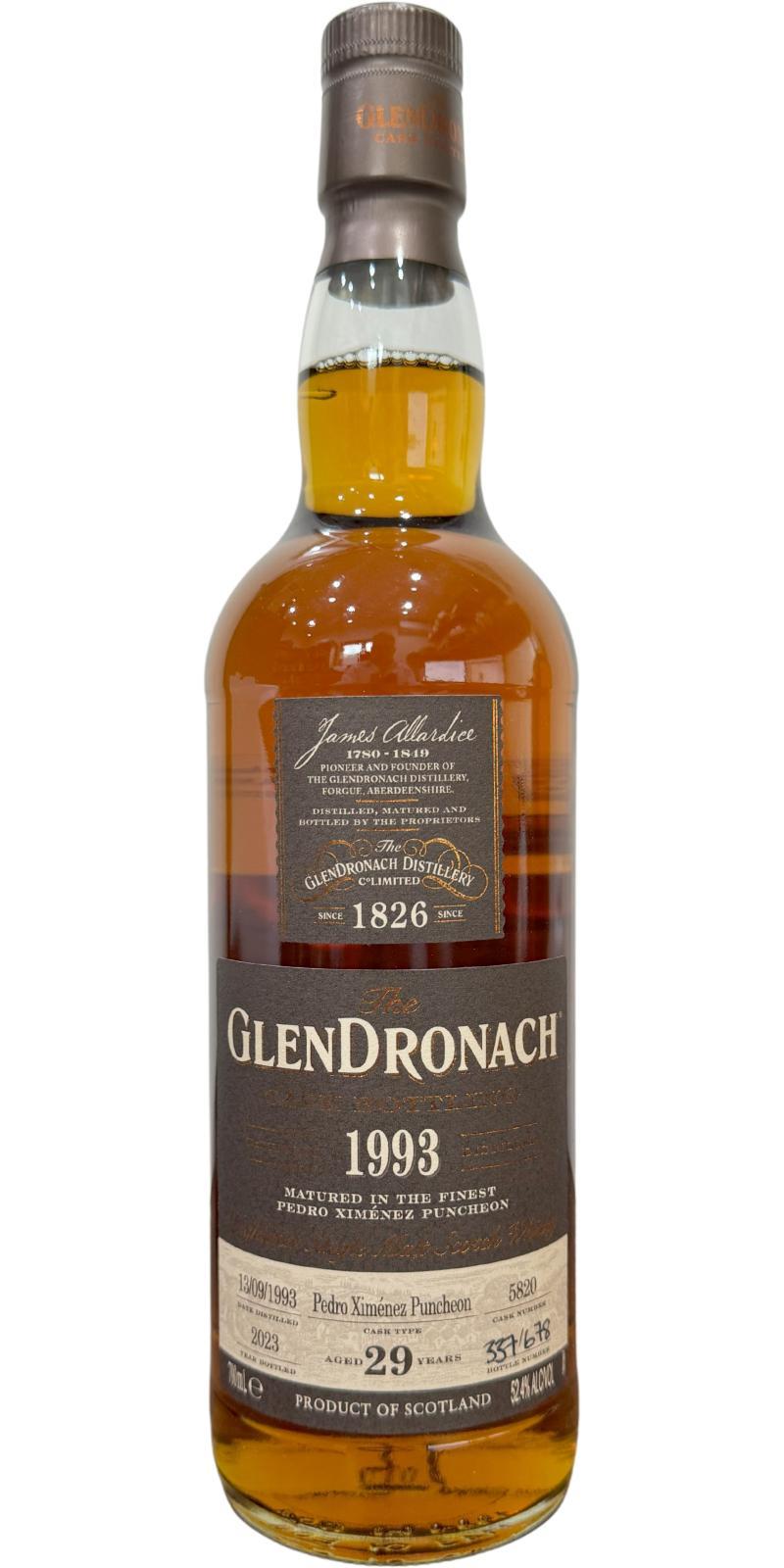 Glendronach 1993  Cask Bottling
