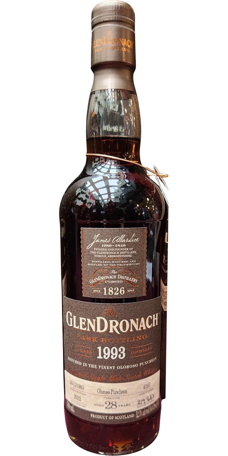 Glendronach 1993  Cask Bottling
