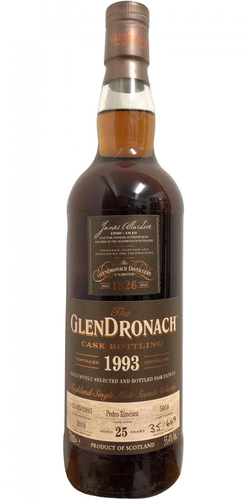 Glendronach 1993  Cask Bottling