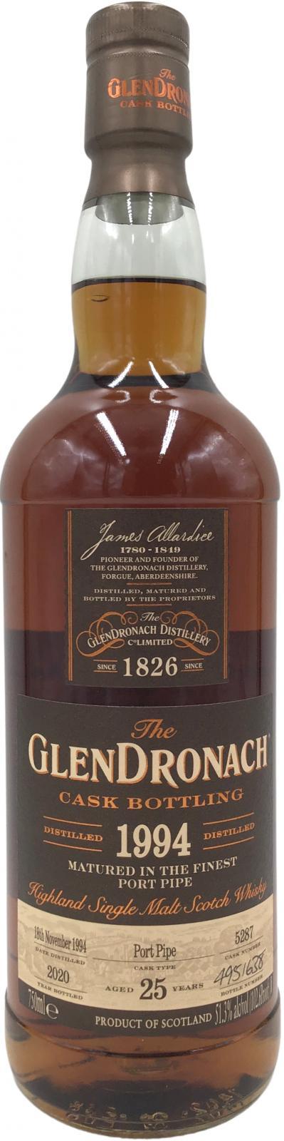 Glendronach 1994  Cask Bottling - Batch 18