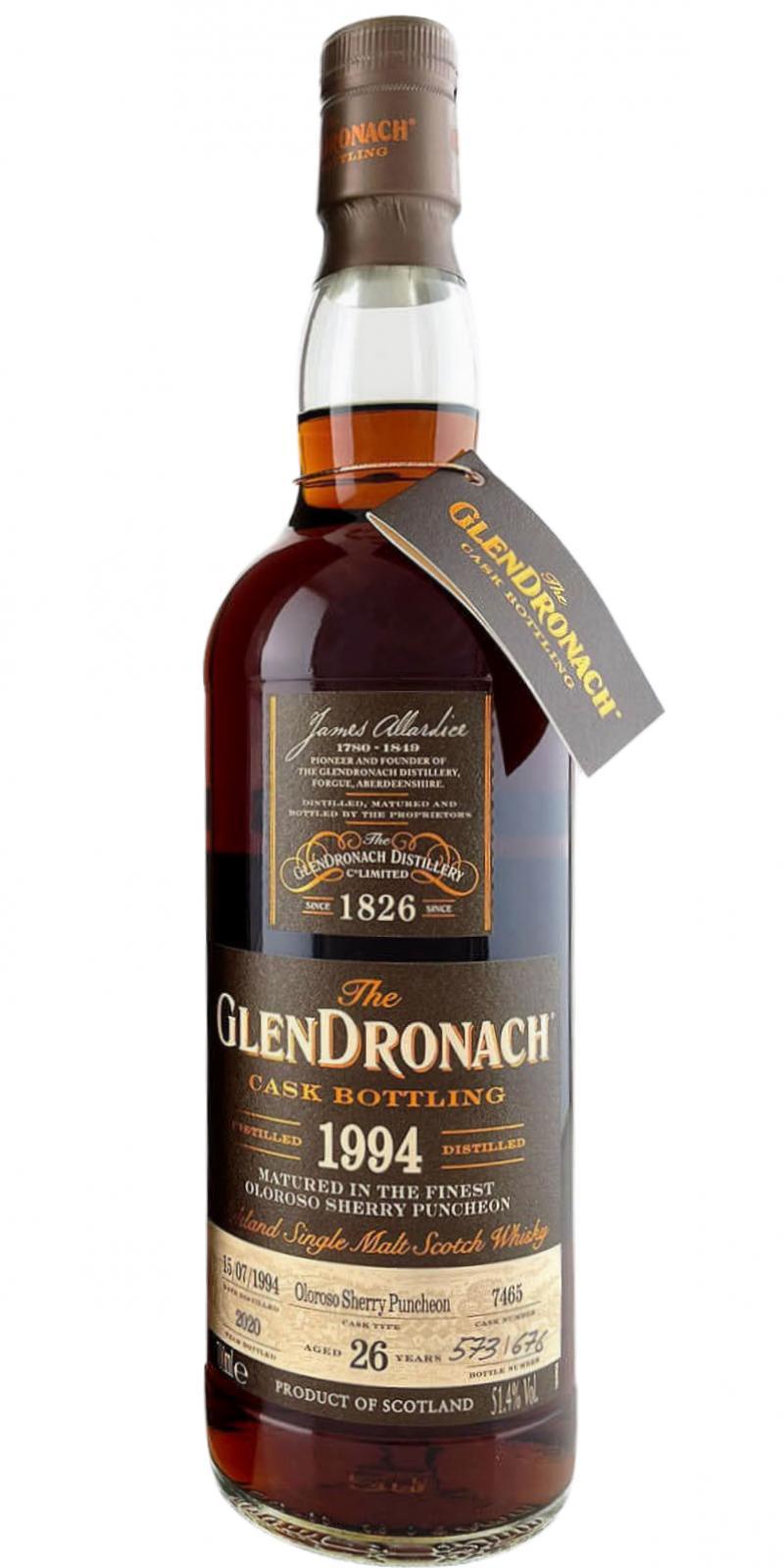Glendronach 1994  Cask Bottling - Batch 18