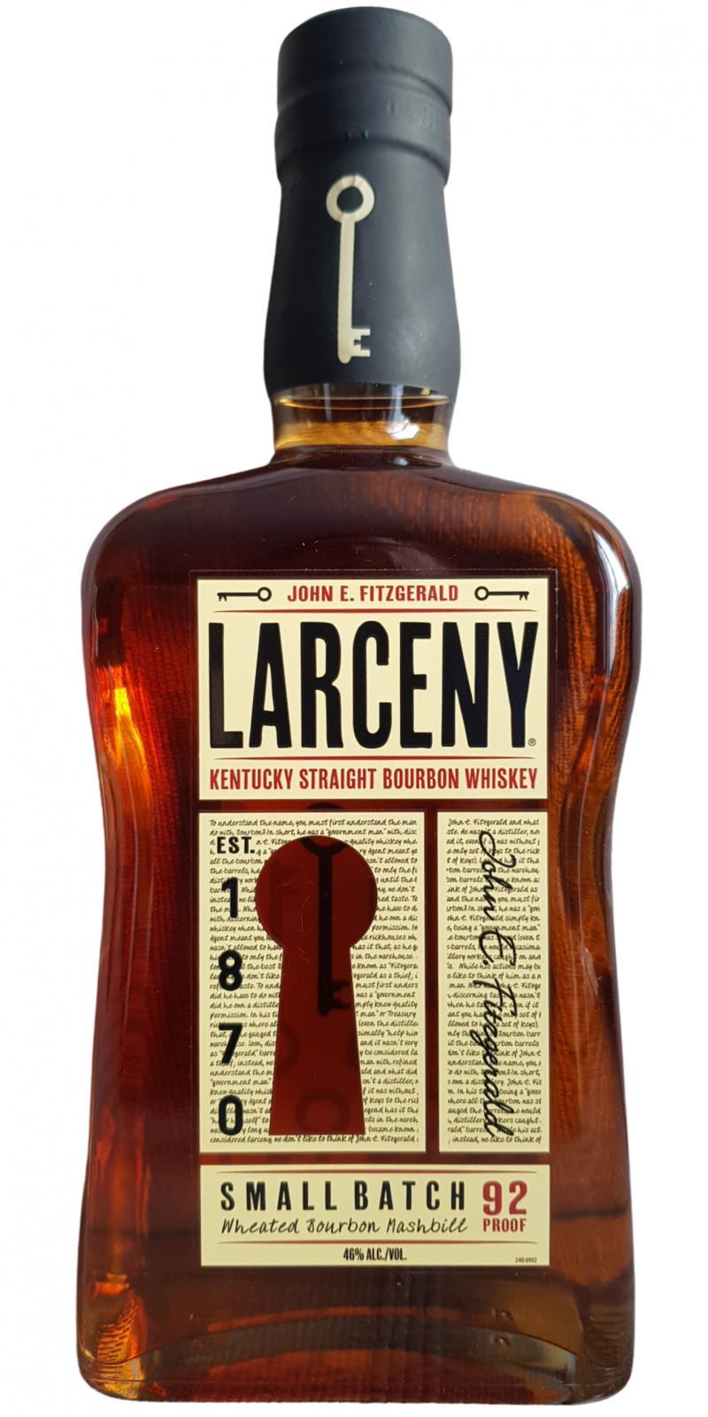 John E. Fitzgerald Larceny 1870  Small Batch