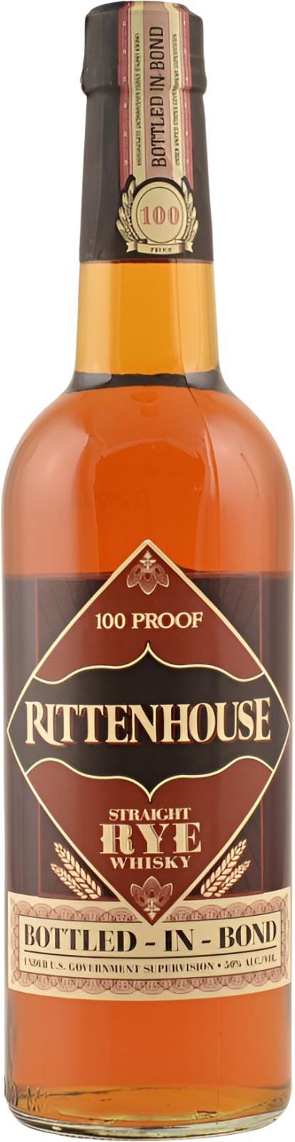 Rittenhouse Straight Rye Whiskey  100 Proof - Bottled-In-Bond