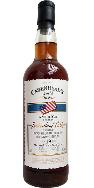 Heaven Hill 19-year-old CA  World Whiskies - Individual Cask