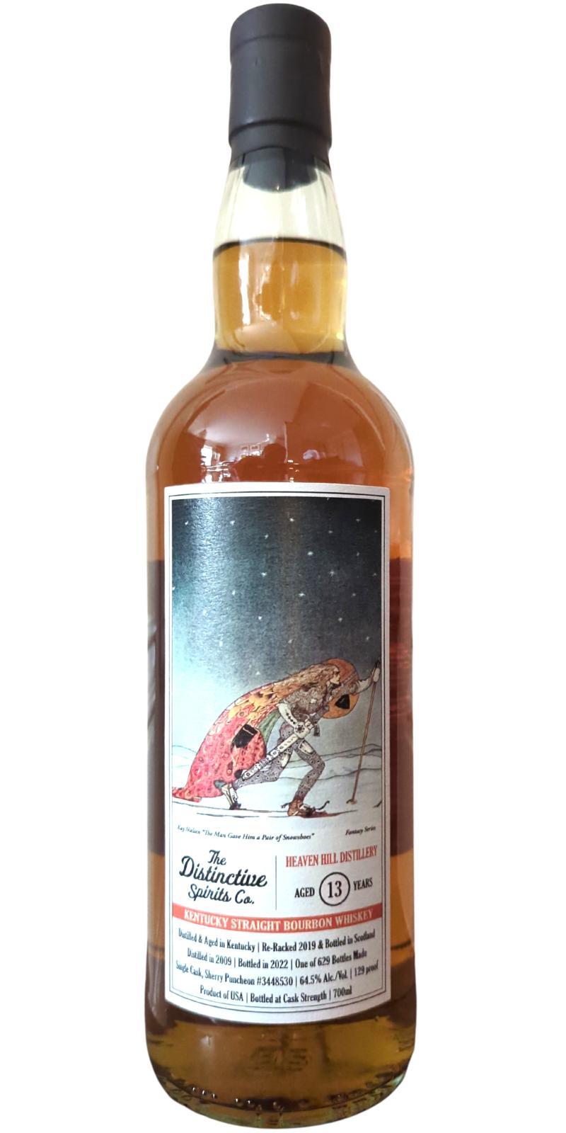 Heaven Hill 2009 TDSC  Kentucky Straight Bourbon Whiskey