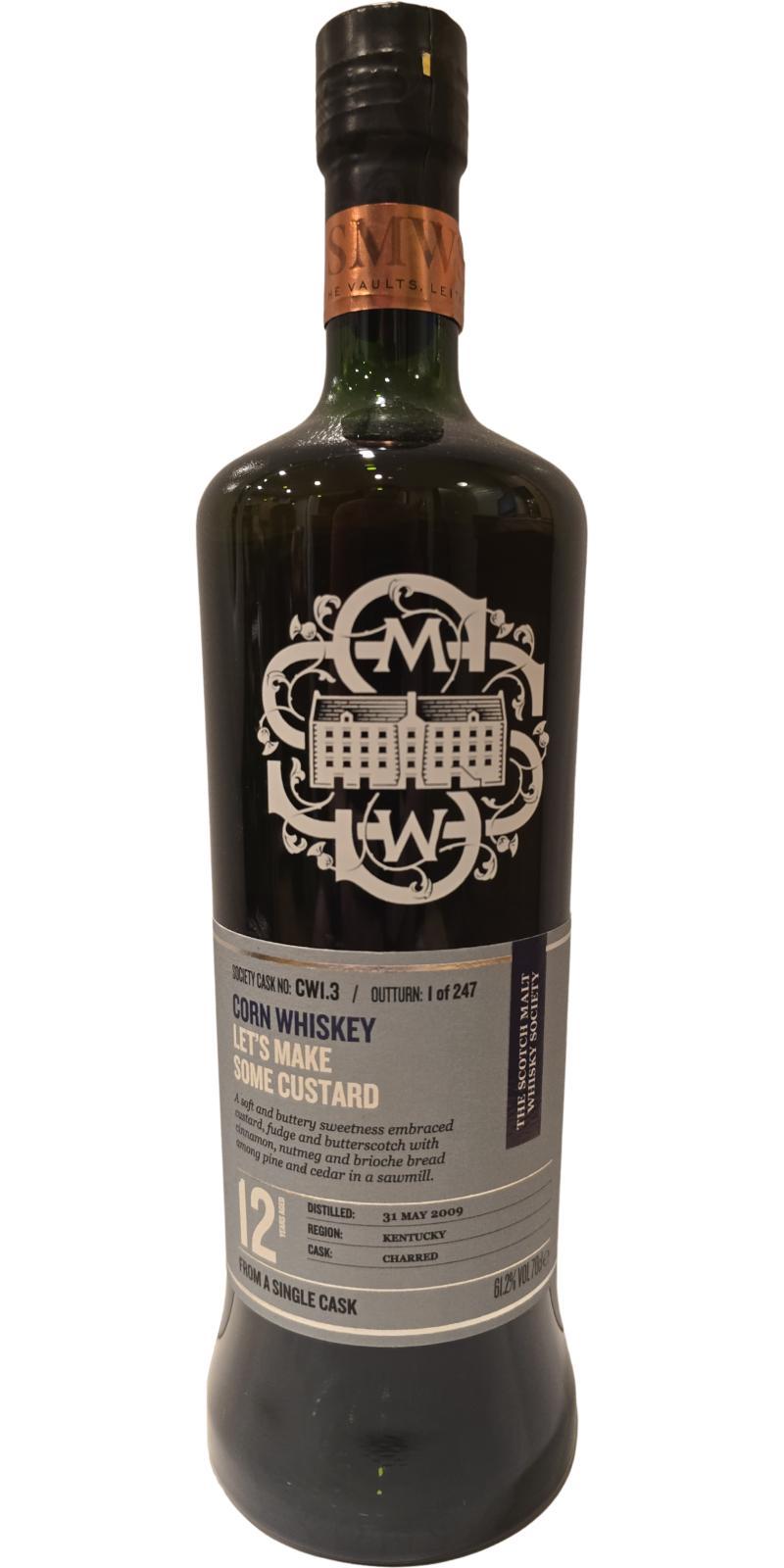 Corn Whiskey 2009 SMWS CW1.3  Let's make some custard