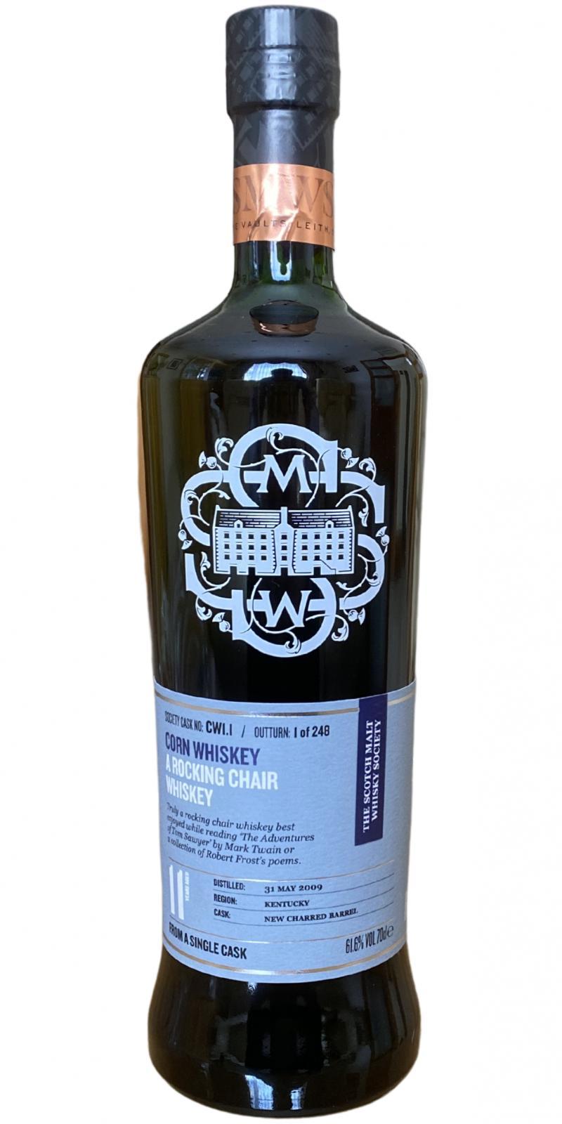 Heaven Hill 2009 SMWS CW1.1  A rocking chair whiskey