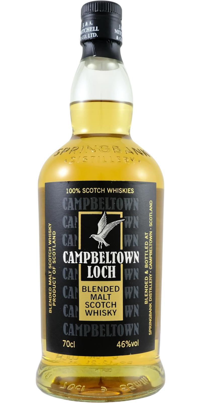 Campbeltown Loch Blended Malt Scotch Whisky 100% Campbeltown Whiskies