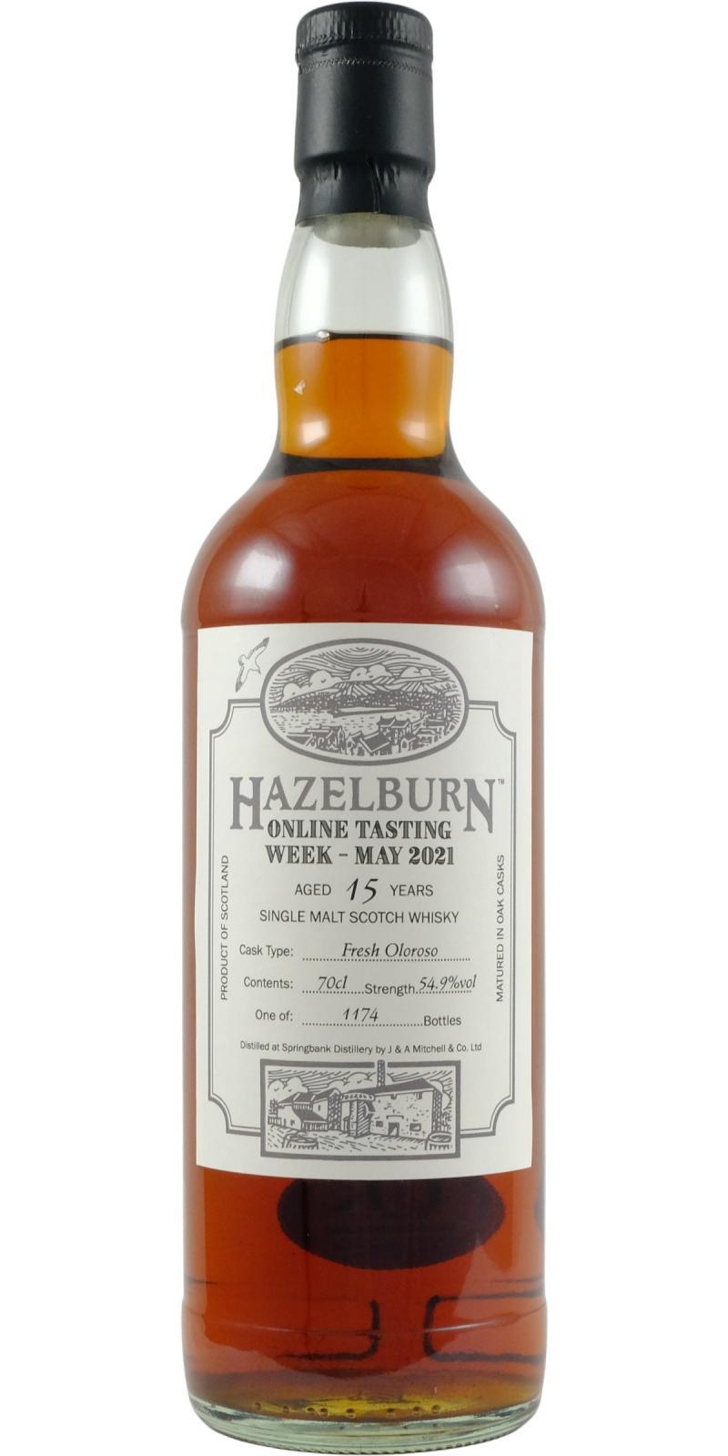 Hazelburn 15-year-old Online Tasting Week 2021
