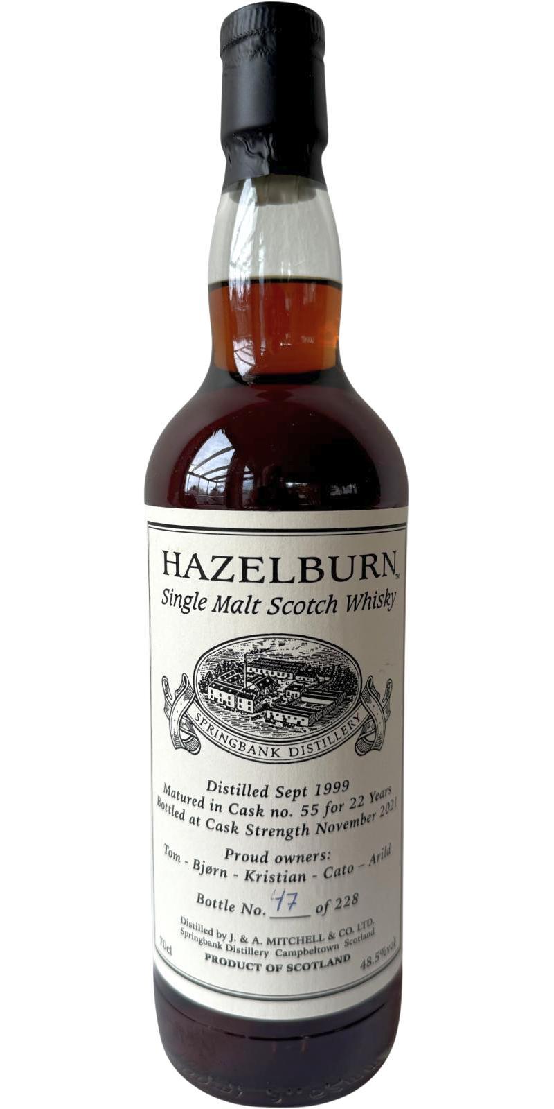 Hazelburn 1999 Private Bottling