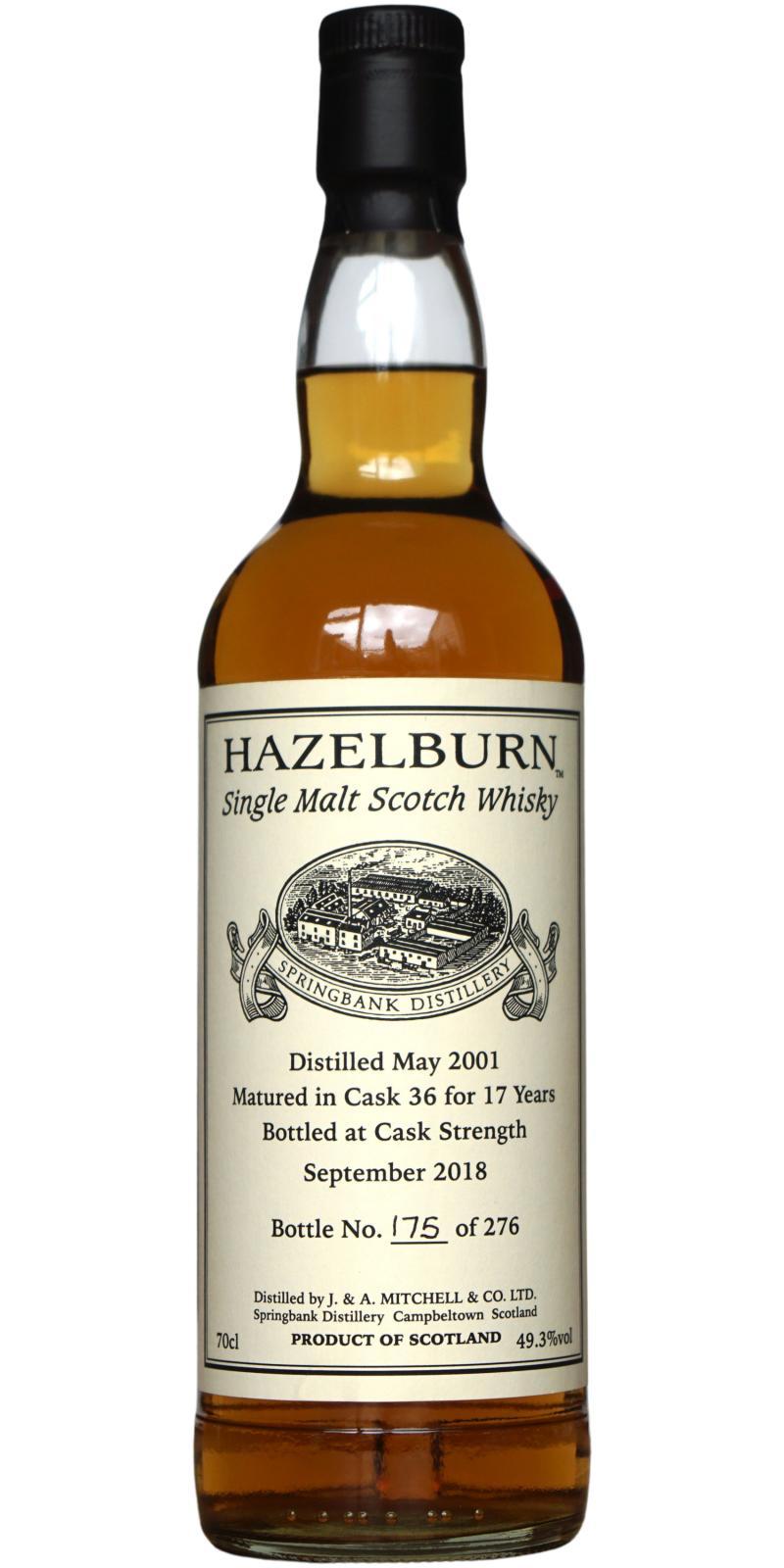 Hazelburn 2001 Private Bottling