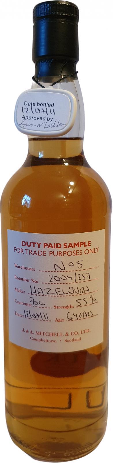 Hazelburn 2004 Duty Paid Sample - For Trade Purposes Only