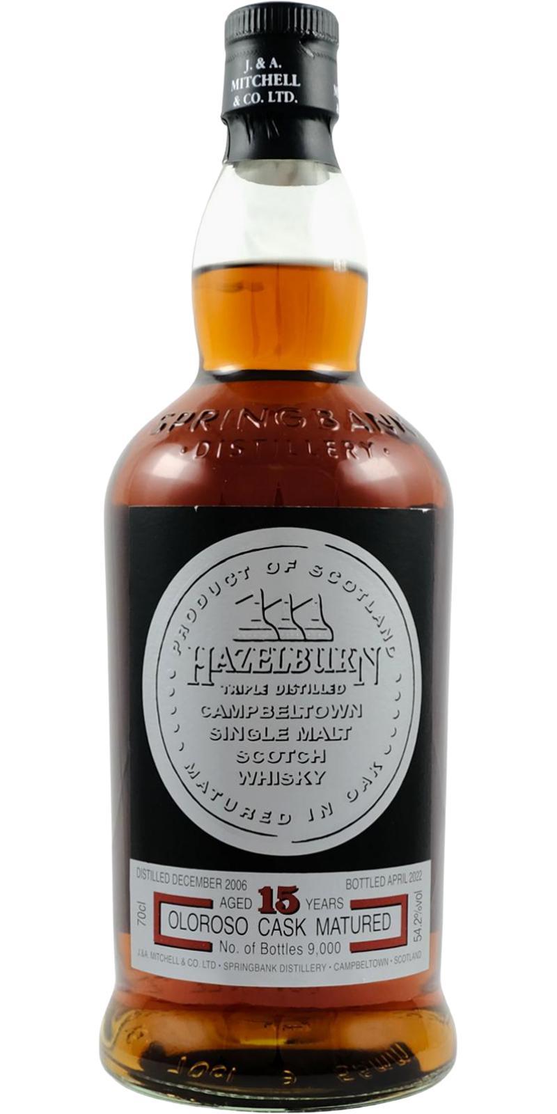 Hazelburn 2006 Oloroso Cask Matured