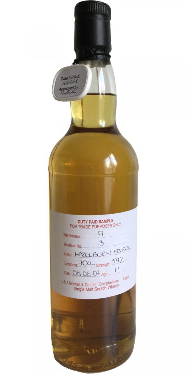 Hazelburn 2007 Duty Paid Sample - For Trade Purposes Only