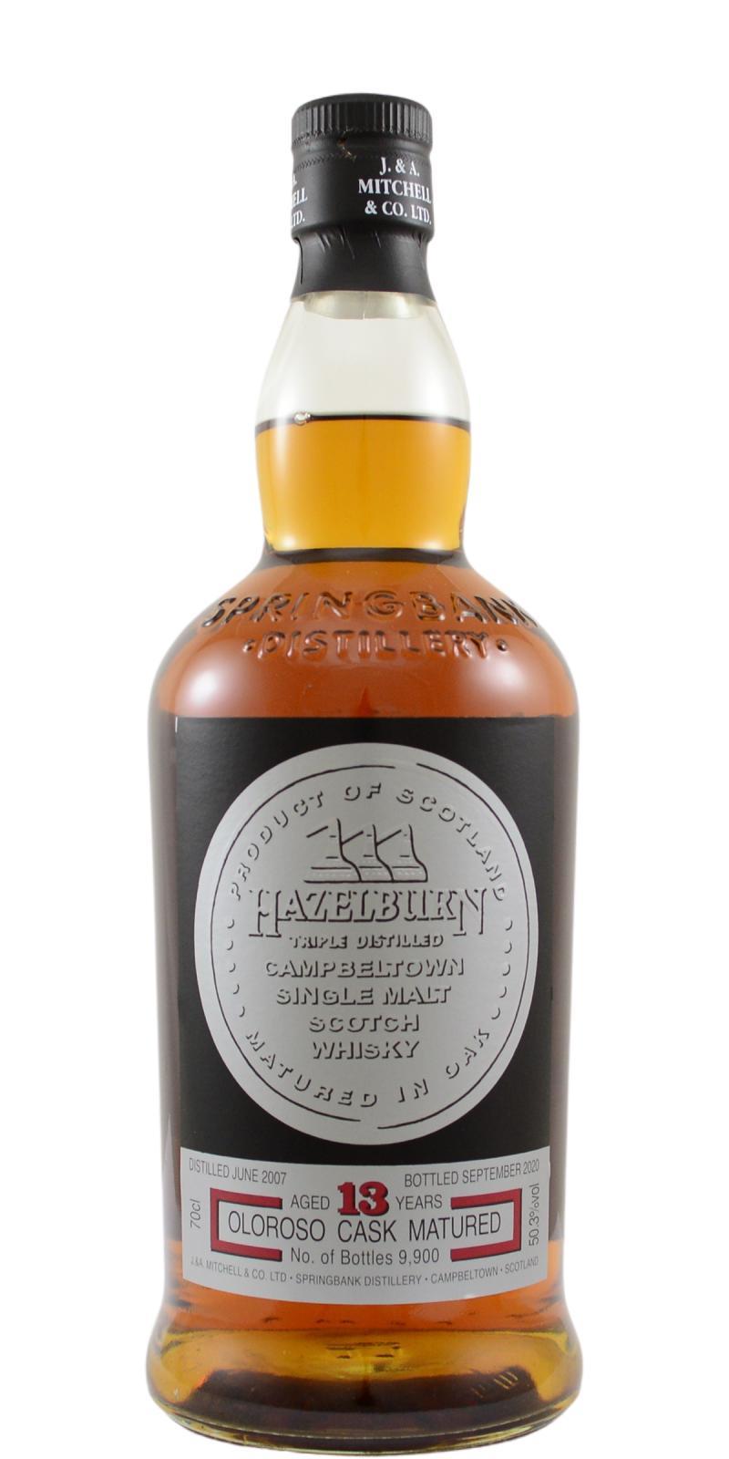 Hazelburn 2007 Oloroso Cask Matured