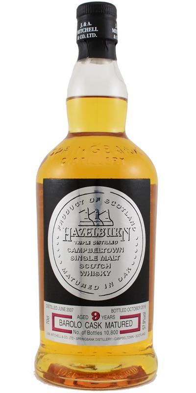 Hazelburn 2007 Barolo Cask Matured