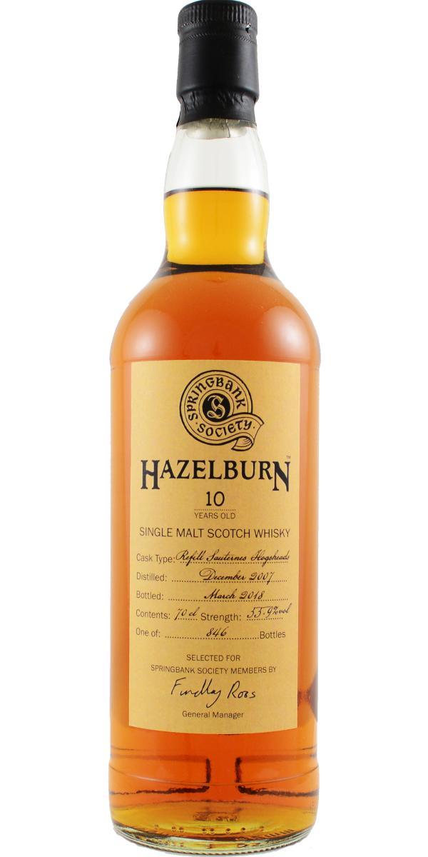 Hazelburn 2007 Society Bottling