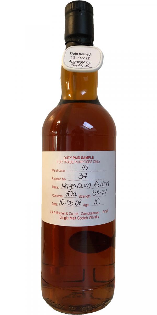 Hazelburn 2008 Duty Paid Sample - For Trade Purposes Only