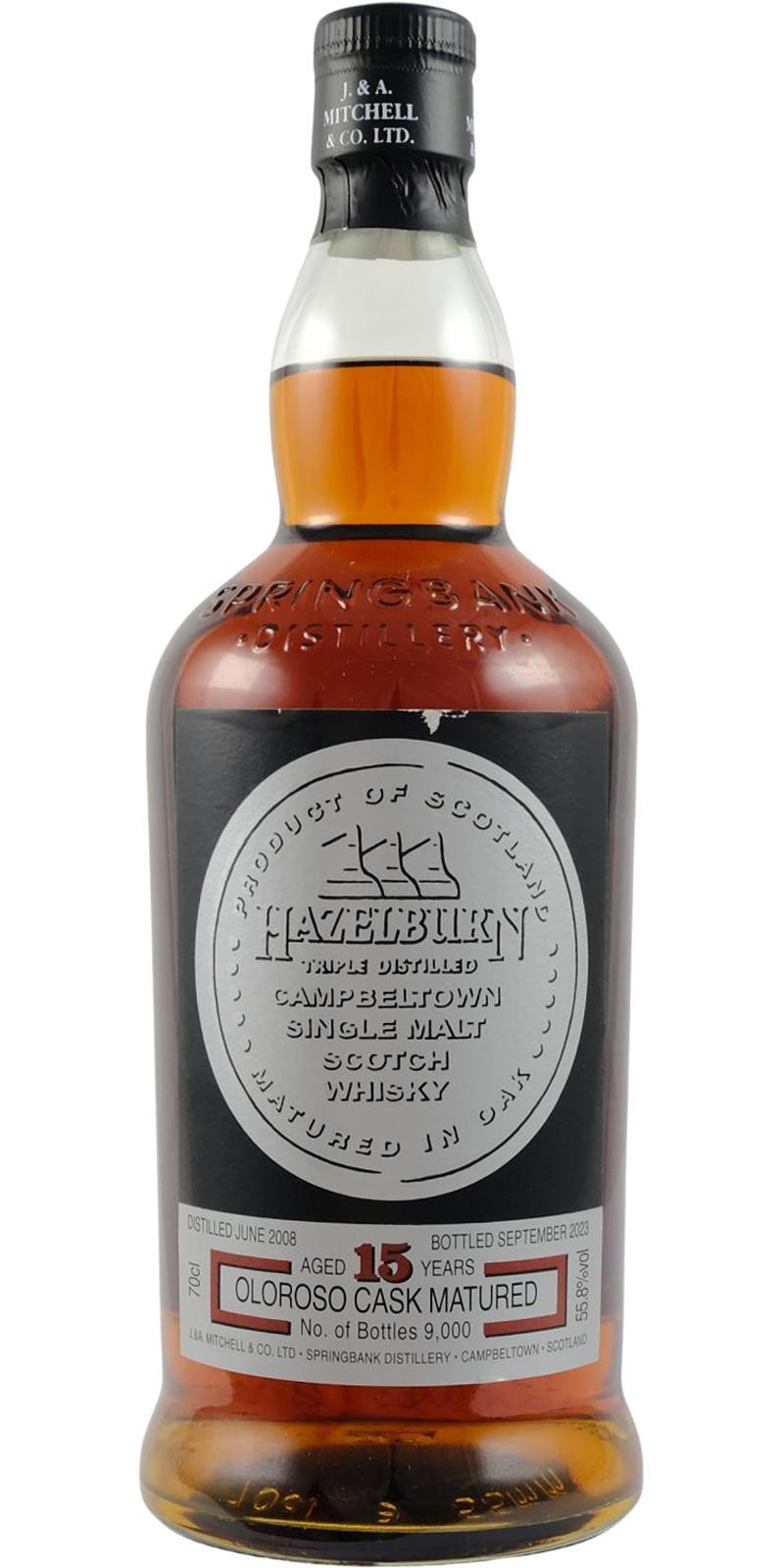 Hazelburn 2008 Oloroso Cask Matured