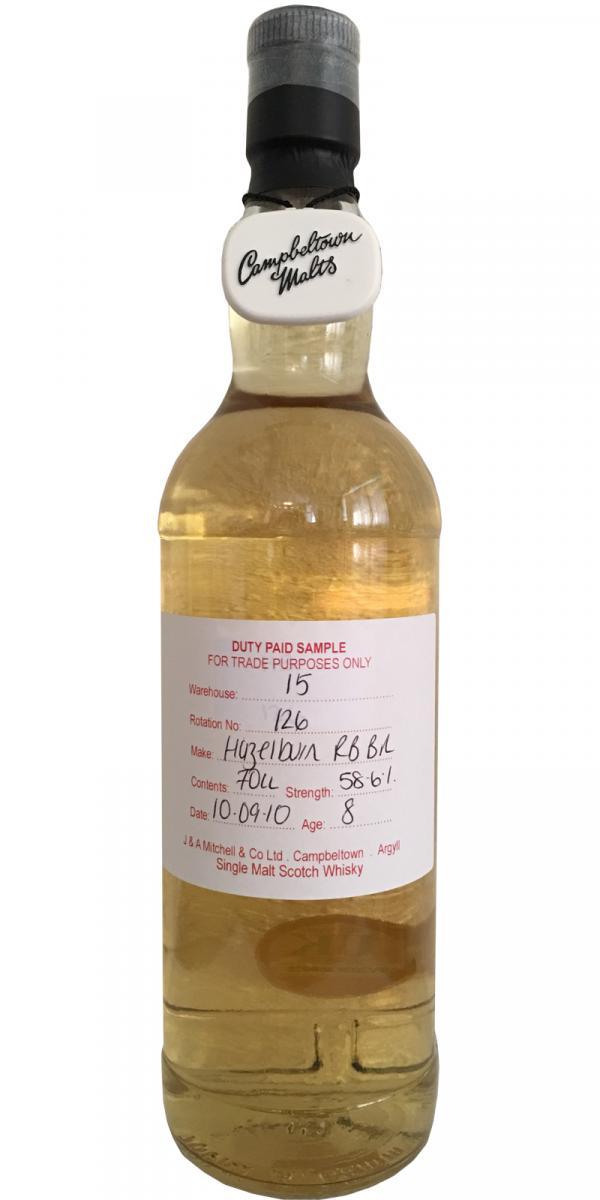 Hazelburn 2010 Duty Paid Sample - For Trade Purposes Only
