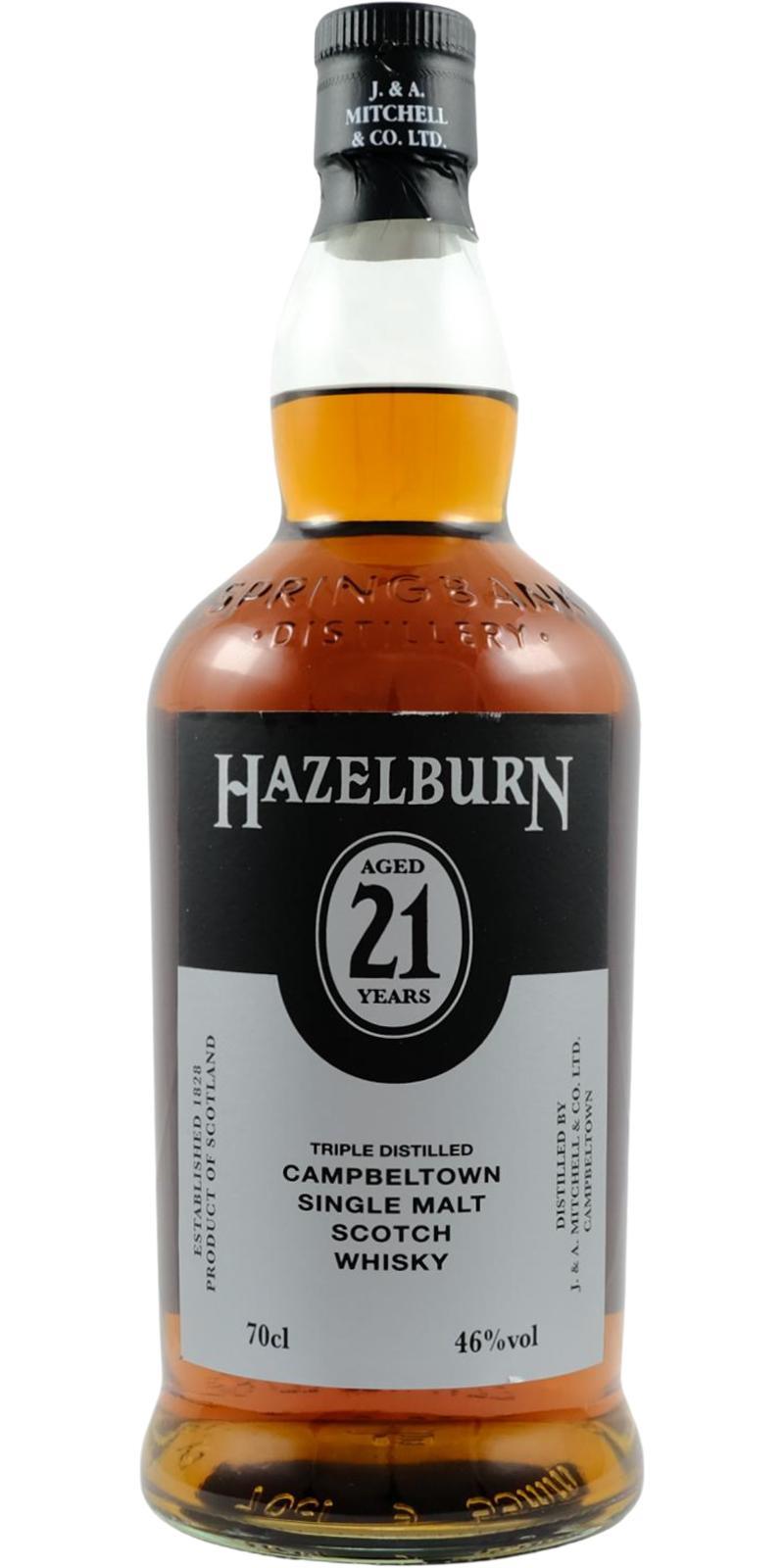 Hazelburn 21-year-old