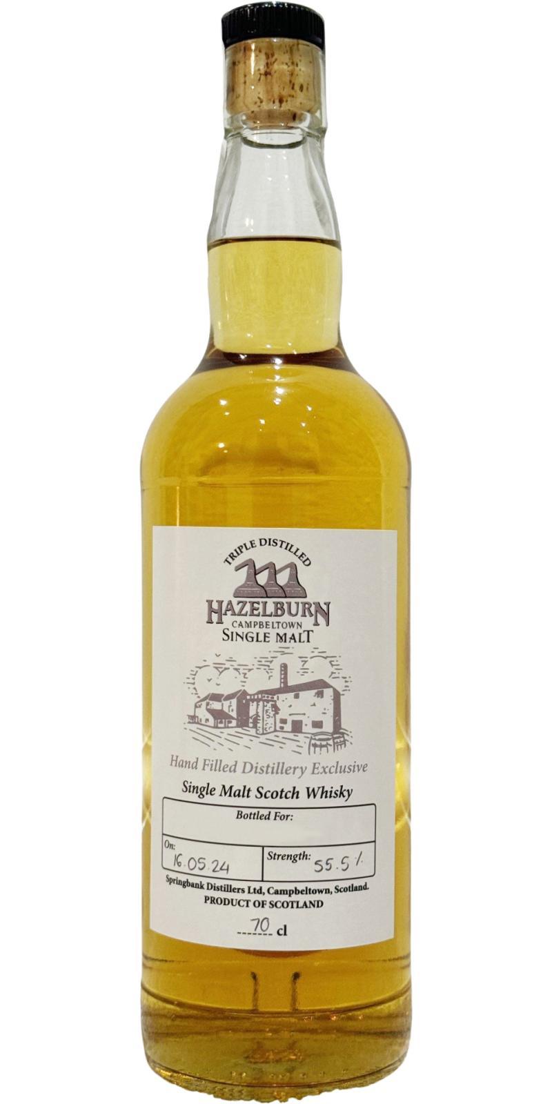 Hazelburn Hand Filled Distillery Exclusive