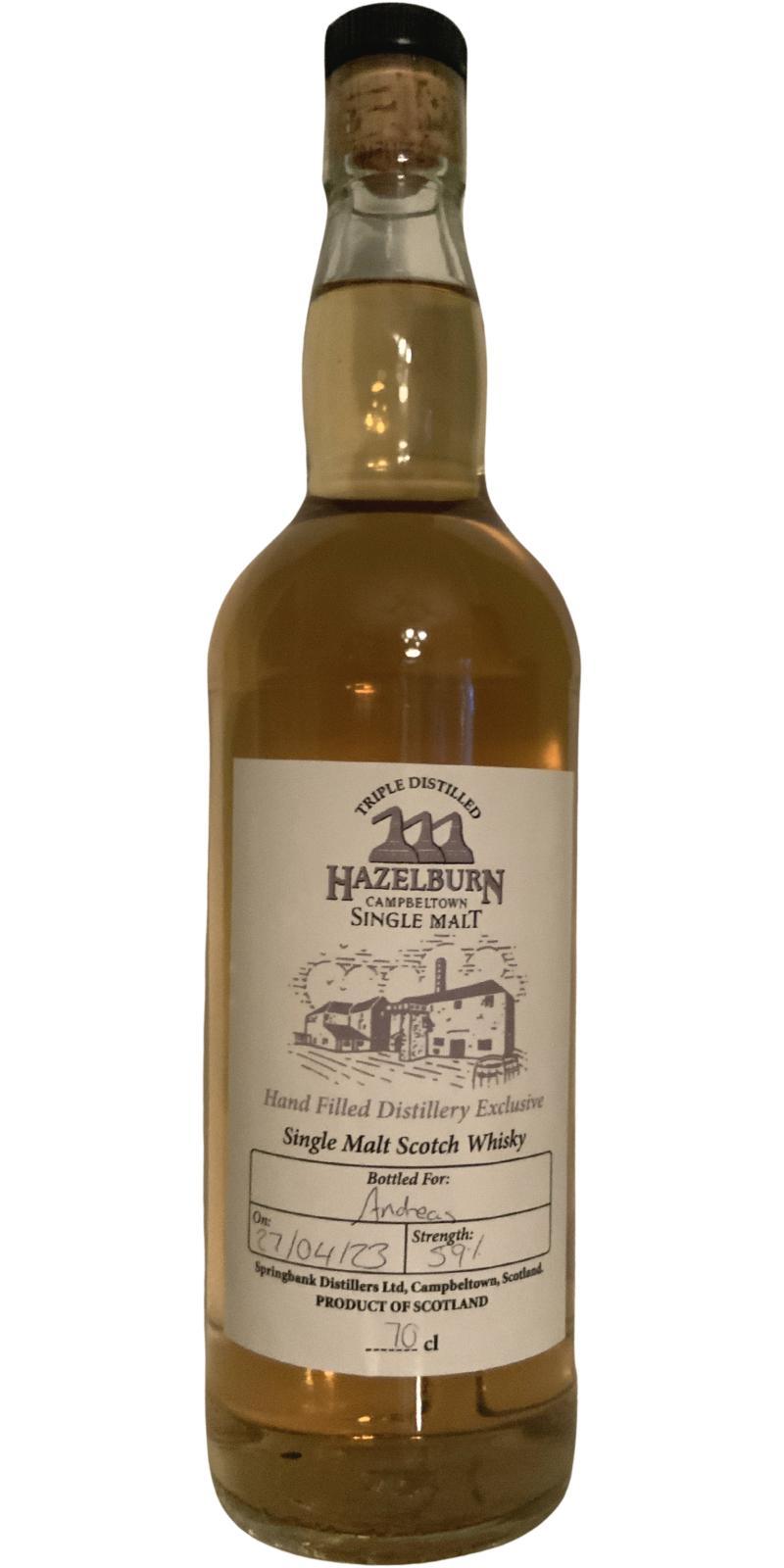 Hazelburn Hand Filled Distillery Exclusive