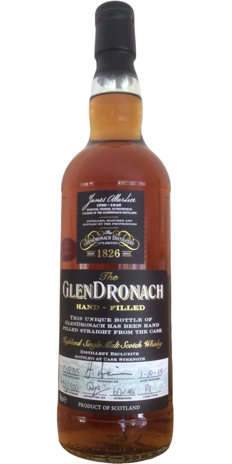 Glendronach 2005  Hand-filled at the distillery