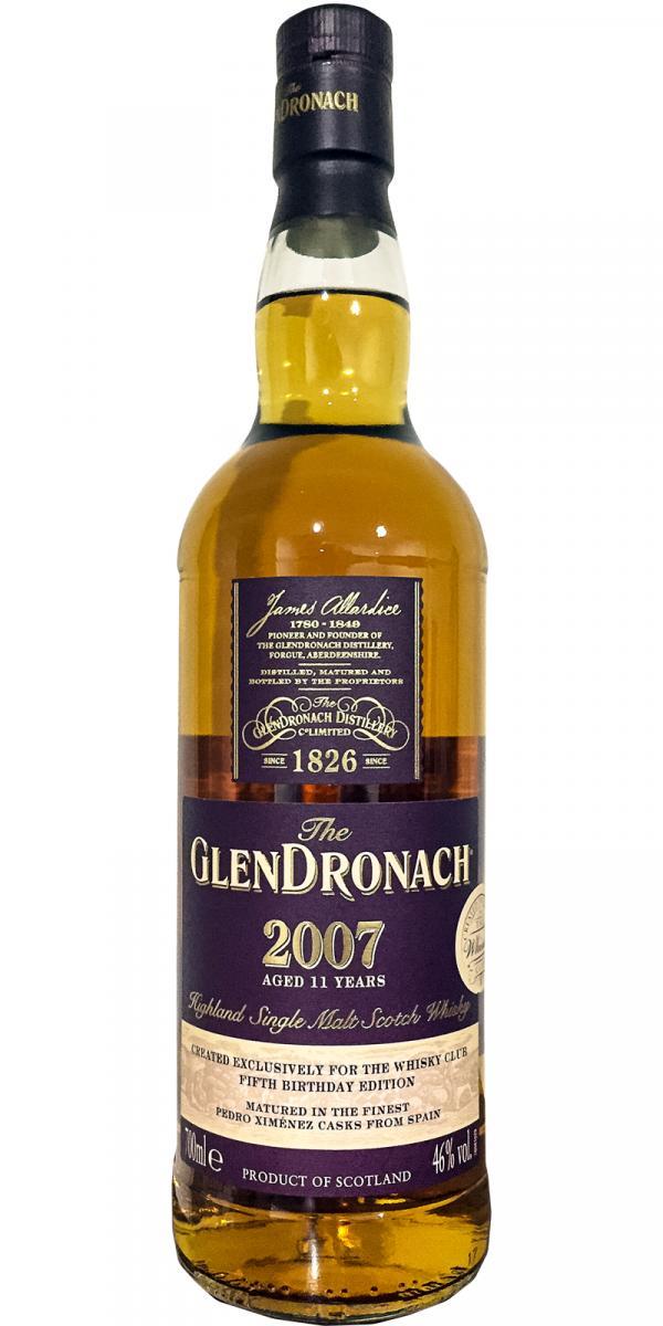 Glendronach 2007  Vintage Bottling