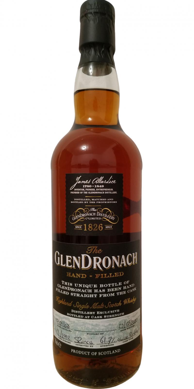 Glendronach 2008  Hand-filled at the distillery