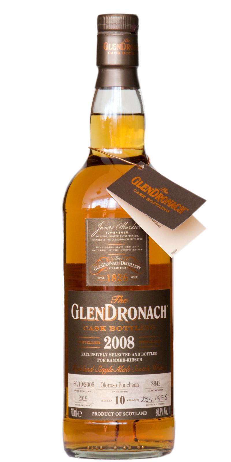 Glendronach 2008  Cask Bottling