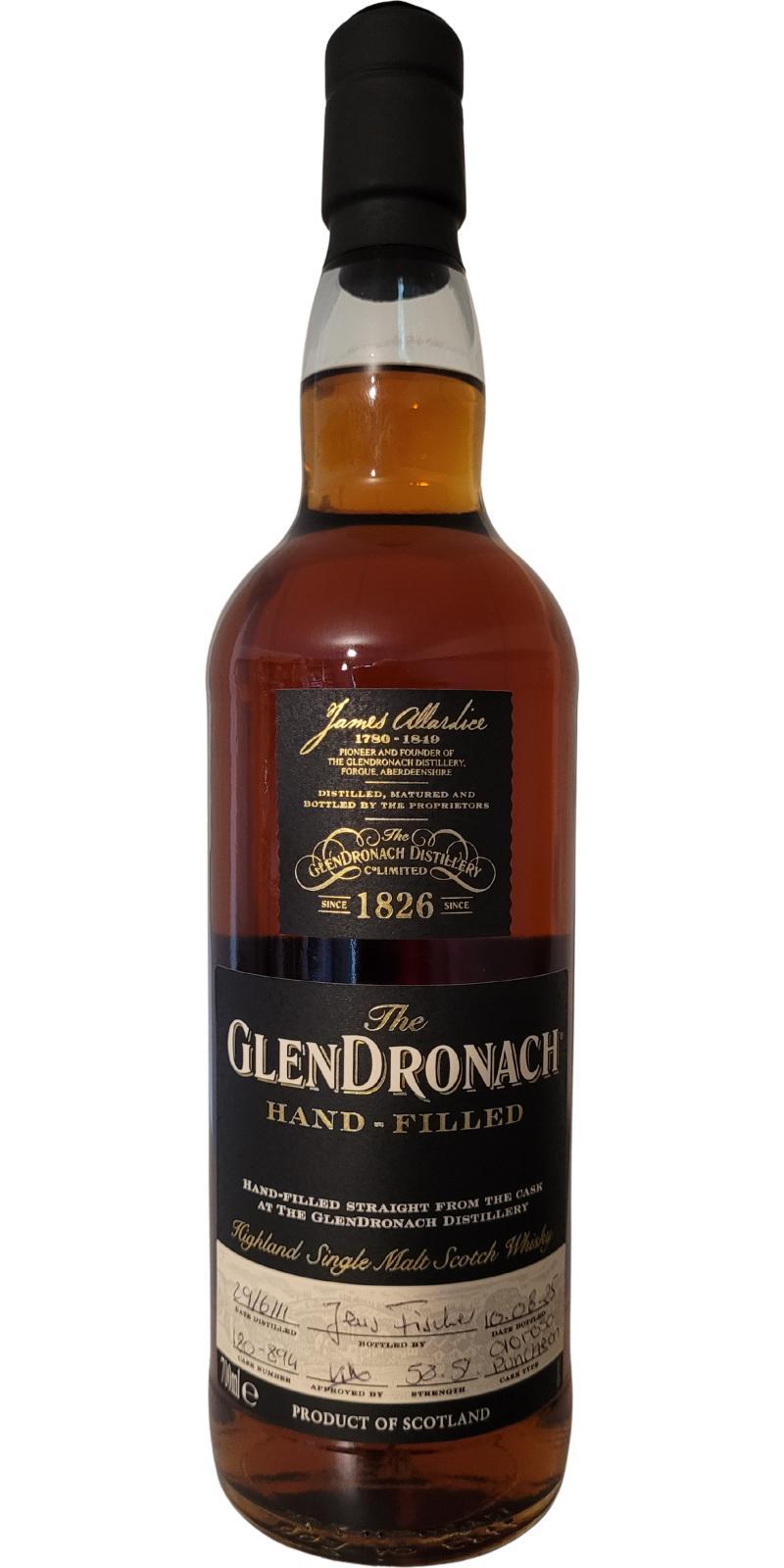 Glendronach 2011  Hand-filled at the distillery