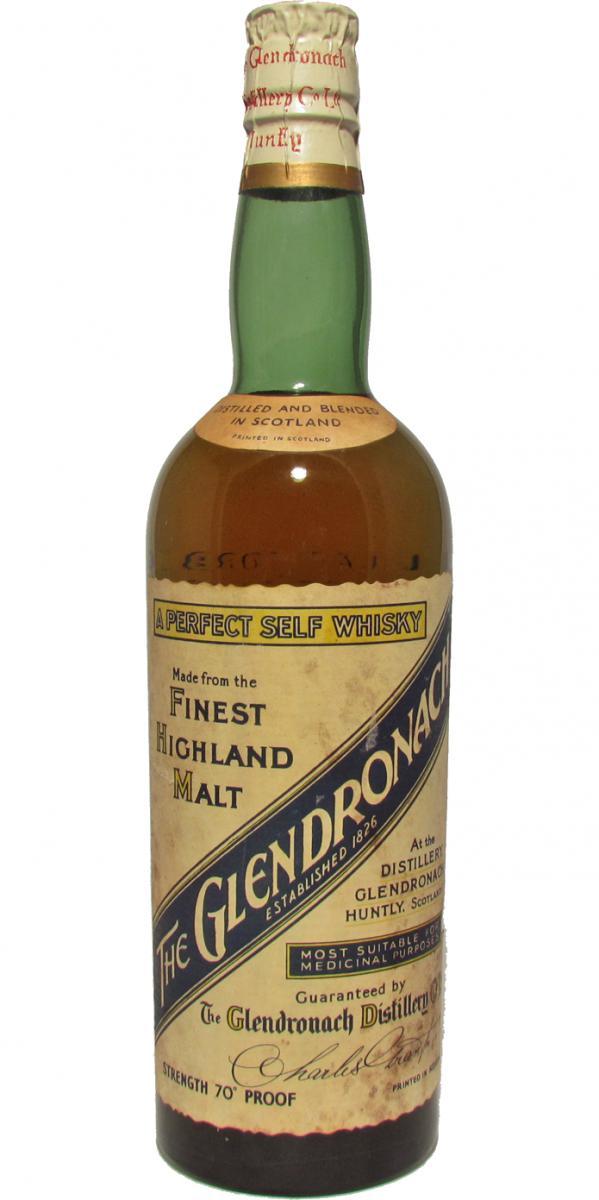 Glendronach A Perfect Self Whisky  Finest Highland Malt