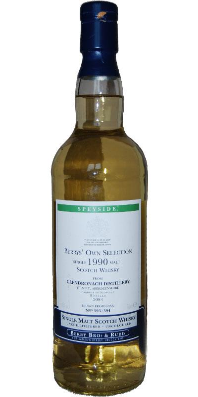 Glendronach 1990 BR  Berrys' Own Selection