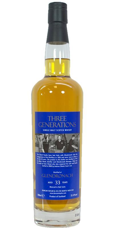 Glendronach 1975 DT  Three Generations