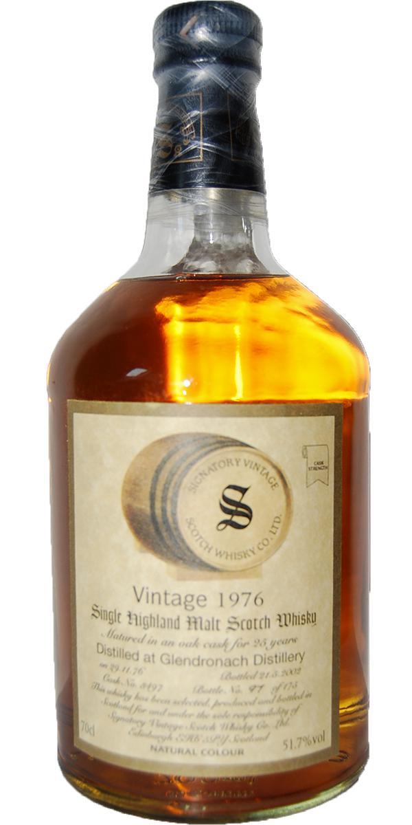 Glendronach 1976 SV  Vintage Collection - Dumpy